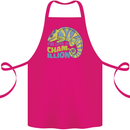 Im One in a Chamillion Funny Chameleon Cotton Apron 100% Organic Pink