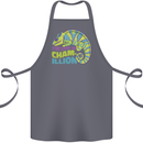 Im One in a Chamillion Funny Chameleon Cotton Apron 100% Organic Steel