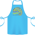 Im One in a Chamillion Funny Chameleon Cotton Apron 100% Organic Turquoise