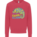 Im One in a Chamillion Funny Chameleon Kids Sweatshirt Jumper Heliconia