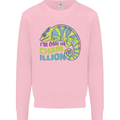 Im One in a Chamillion Funny Chameleon Kids Sweatshirt Jumper Light Pink