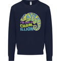 Im One in a Chamillion Funny Chameleon Kids Sweatshirt Jumper Navy Blue