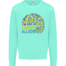 Im One in a Chamillion Funny Chameleon Kids Sweatshirt Jumper Peppermint