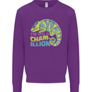 Im One in a Chamillion Funny Chameleon Kids Sweatshirt Jumper Purple