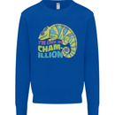 Im One in a Chamillion Funny Chameleon Kids Sweatshirt Jumper Royal Blue