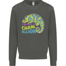 Im One in a Chamillion Funny Chameleon Kids Sweatshirt Jumper Storm Grey