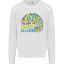 Im One in a Chamillion Funny Chameleon Kids Sweatshirt Jumper White