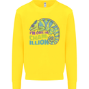Im One in a Chamillion Funny Chameleon Kids Sweatshirt Jumper Yellow