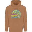 Im One in a Chamillion Funny Chameleon Mens 80% Cotton Hoodie Caramel Latte