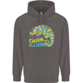 Im One in a Chamillion Funny Chameleon Mens 80% Cotton Hoodie Charcoal
