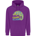 Im One in a Chamillion Funny Chameleon Mens 80% Cotton Hoodie Purple