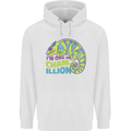 Im One in a Chamillion Funny Chameleon Mens 80% Cotton Hoodie White