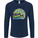 Im One in a Chamillion Funny Chameleon Mens Long Sleeve T-Shirt Navy Blue