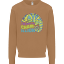 Im One in a Chamillion Funny Chameleon Mens Sweatshirt Jumper Caramel Latte