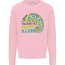 Im One in a Chamillion Funny Chameleon Mens Sweatshirt Jumper Light Pink