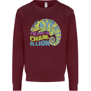 Im One in a Chamillion Funny Chameleon Mens Sweatshirt Jumper Maroon