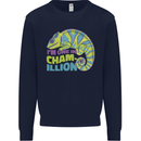 Im One in a Chamillion Funny Chameleon Mens Sweatshirt Jumper Navy Blue