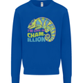 Im One in a Chamillion Funny Chameleon Mens Sweatshirt Jumper Royal Blue