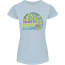 Im One in a Chamillion Funny Chameleon Womens Petite Cut T-Shirt Light Blue