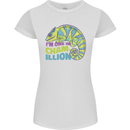Im One in a Chamillion Funny Chameleon Womens Petite Cut T-Shirt White