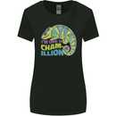 Im One in a Chamillion Funny Chameleon Womens Wider Cut T-Shirt Black