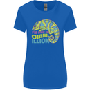 Im One in a Chamillion Funny Chameleon Womens Wider Cut T-Shirt Royal Blue