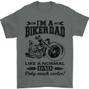 Im a Biker Dad Funny Fathers Day Motorcycle Mens T-Shirt Cotton Gildan Charcoal