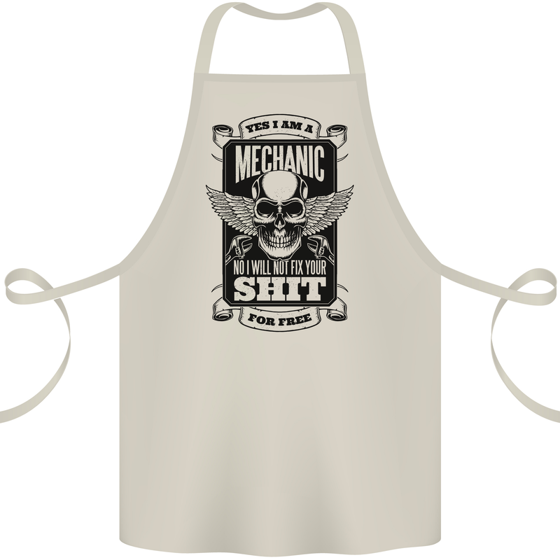 Im a Mechanic No Wont Fix For Free Funny Cotton Apron 100% Organic Natural