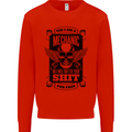 Im a Mechanic No Wont Fix For Free Funny Kids Sweatshirt Jumper Bright Red