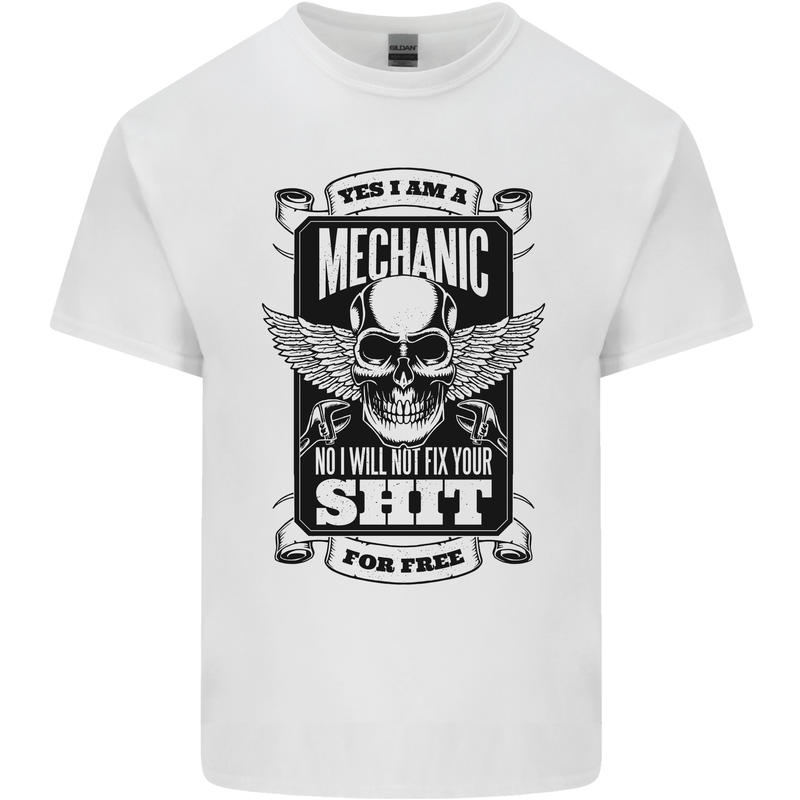 Im a Mechanic No Wont Fix For Free Funny Kids T-Shirt Childrens White
