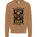 Im a Mechanic No Wont Fix For Free Funny Mens Sweatshirt Jumper Caramel Latte