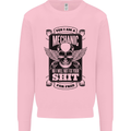 Im a Mechanic No Wont Fix For Free Funny Mens Sweatshirt Jumper Light Pink