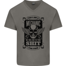 Im a Mechanic No Wont Fix For Free Funny Mens V-Neck Cotton T-Shirt Charcoal