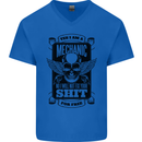 Im a Mechanic No Wont Fix For Free Funny Mens V-Neck Cotton T-Shirt Royal Blue