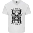 Im a Mechanic No Wont Fix For Free Funny Mens V-Neck Cotton T-Shirt White
