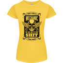Im a Mechanic No Wont Fix For Free Funny Womens Petite Cut T-Shirt Yellow