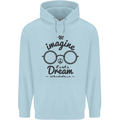 Imagine Its Not a Dream World Peace Hippy Childrens Kids Hoodie Light Blue