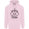 Imagine Its Not a Dream World Peace Hippy Childrens Kids Hoodie Light Pink