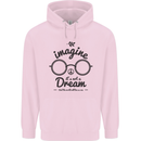 Imagine Its Not a Dream World Peace Hippy Childrens Kids Hoodie Light Pink
