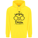 Imagine Its Not a Dream World Peace Hippy Childrens Kids Hoodie Yellow
