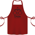 Imagine Its Not a Dream World Peace Hippy Cotton Apron 100% Organic Maroon