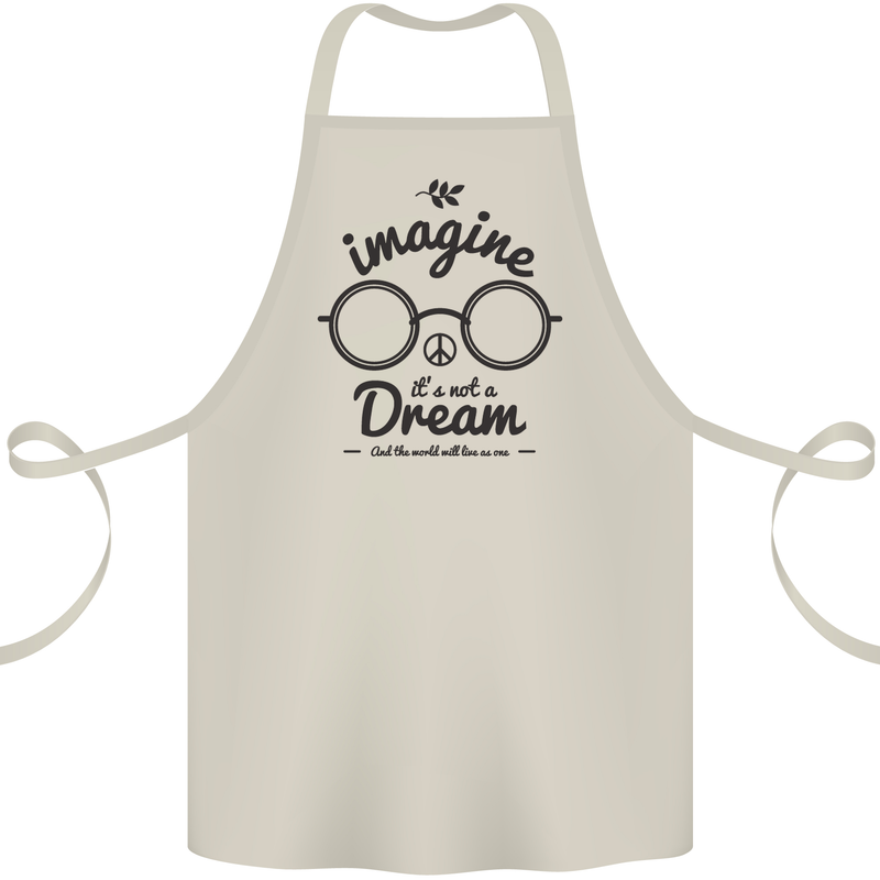 Imagine Its Not a Dream World Peace Hippy Cotton Apron 100% Organic Natural