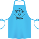 Imagine Its Not a Dream World Peace Hippy Cotton Apron 100% Organic Turquoise