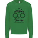 Imagine Its Not a Dream World Peace Hippy Kids Sweatshirt Jumper Irish Green
