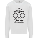 Imagine Its Not a Dream World Peace Hippy Kids Sweatshirt Jumper White