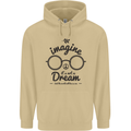 Imagine Its Not a Dream World Peace Hippy Mens 80% Cotton Hoodie Sand