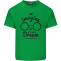 Imagine Its Not a Dream World Peace Hippy Mens Cotton T-Shirt Tee Top Irish Green