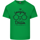 Imagine Its Not a Dream World Peace Hippy Mens Cotton T-Shirt Tee Top Irish Green