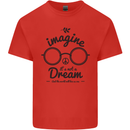 Imagine Its Not a Dream World Peace Hippy Mens Cotton T-Shirt Tee Top Red