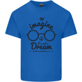 Imagine Its Not a Dream World Peace Hippy Mens Cotton T-Shirt Tee Top Royal Blue